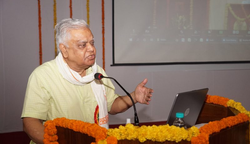 Dr. C.D. Mayee Former chairman ASRB New Delhi,delivering his address on 45th Foundation Day.