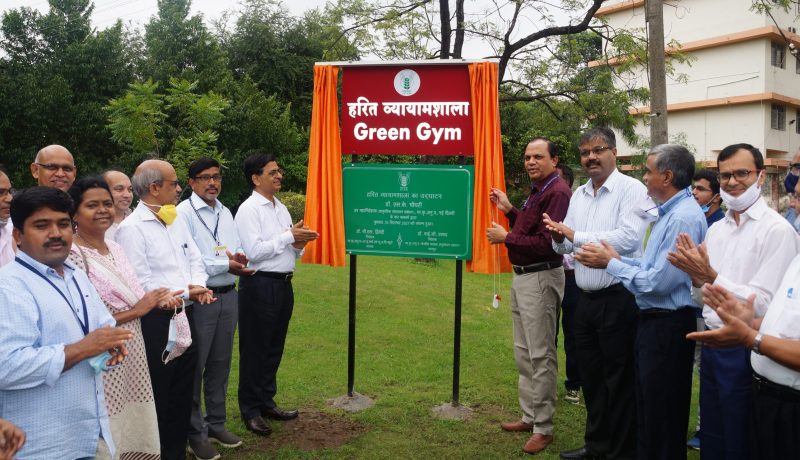 Dr. S.K. Chaudhari, Hon'ble DDG (NRM) inaugurates Green Gym at Krishi Kunj Complex