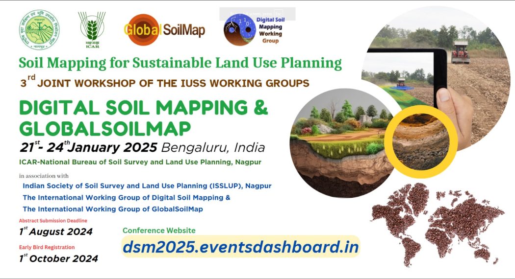 3rd Joint workshop for the Digital Soil Mapping and GlobalSoilMap IUSS WGs 21-24th January 2025 Bengaluru, India