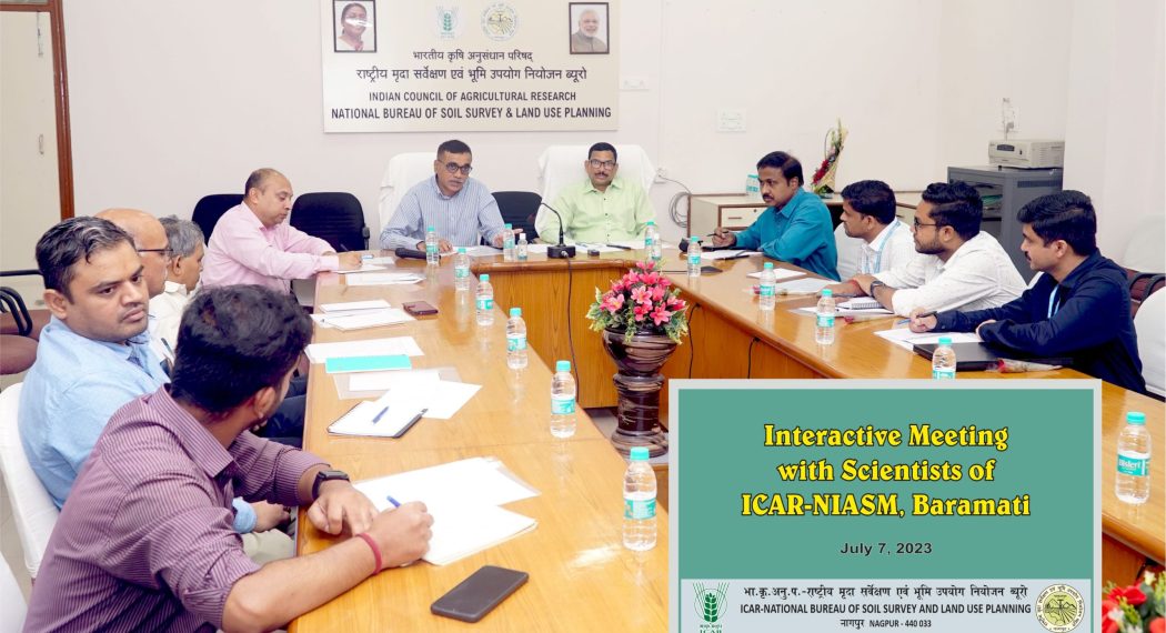 Interactive Meeting with Scientists of ICAR-NIASM Baramati held on 7th July 2023 at ICAR-NBSS&LUP