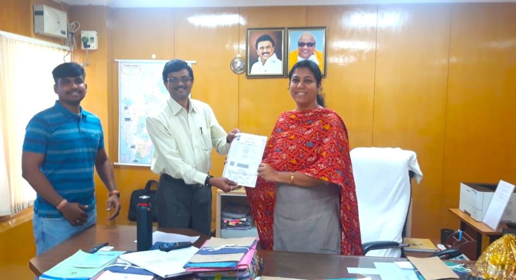 Dr. Ramamurthy, Head, ICAR-NBSS&LUP, RC, Bangalore and Ms. Sudha, Head, TNSLURB signed an agreement for mapping of follow lands in Tamil Nadu