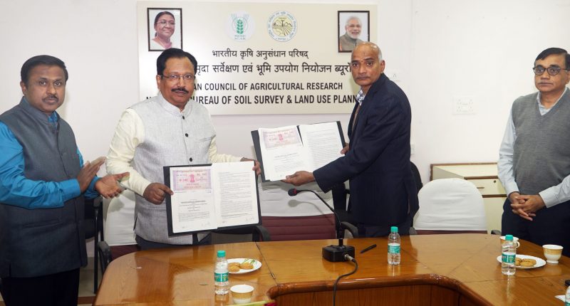 The MoU signed between ICAR-National Bureau of Soil Survey and Land Use Planning, Nagpur, Nagpur and Vasantdada Sugar Institute, Pune to strengthen the research for sustainable sugarcane cultivation