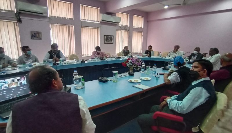 Dr. P.S. Minhas, Chaired Institute RAC Meeting held at ICAR-NBSS&LUP, RC, Kolkata during 9-10 December, 2021.