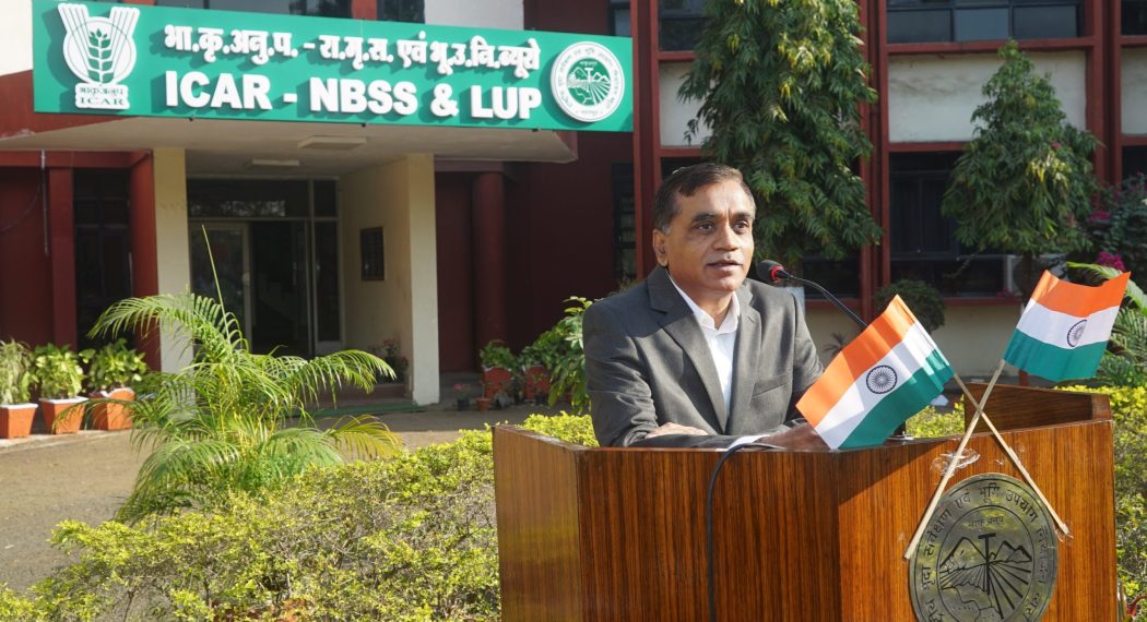 Dr. N. G. Patil, Director delivered speech at ICAR-NBSS&LUP, Nagpur on Republic Day, 26th Jan 2024.