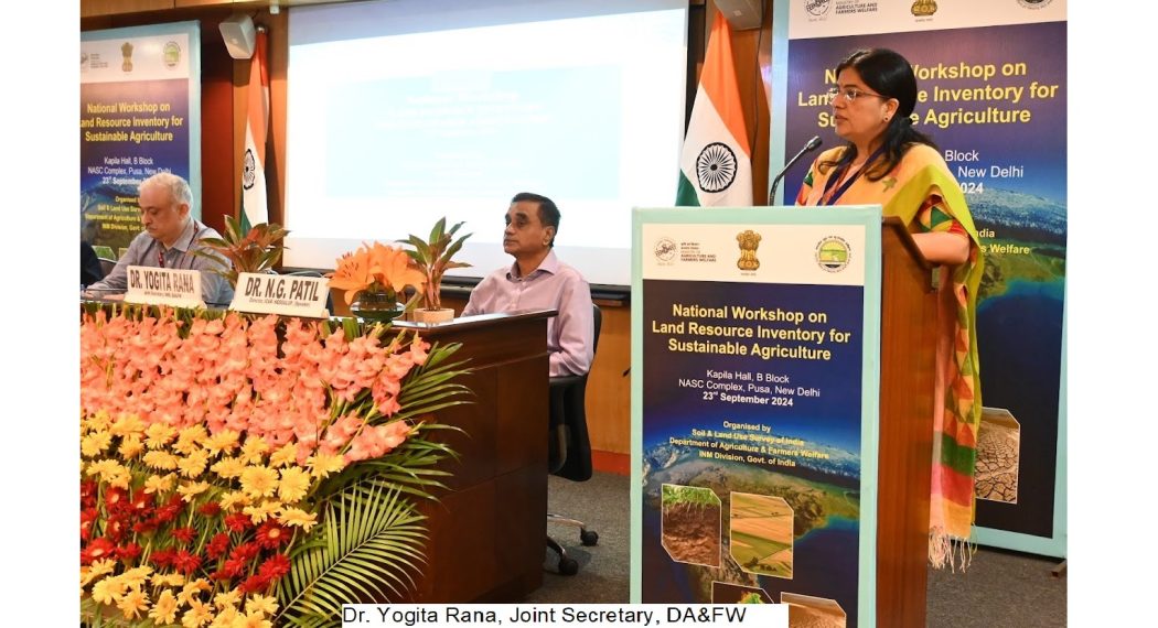 National Workshop on Land Resource Inventory for
Sustainable Agriculture held at NASC Complex, New Delhi
on 23rd September 2024